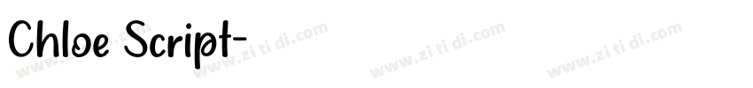 Chloe Script字体转换